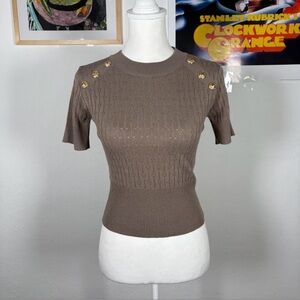 Issey Miyake Taupe Sweater